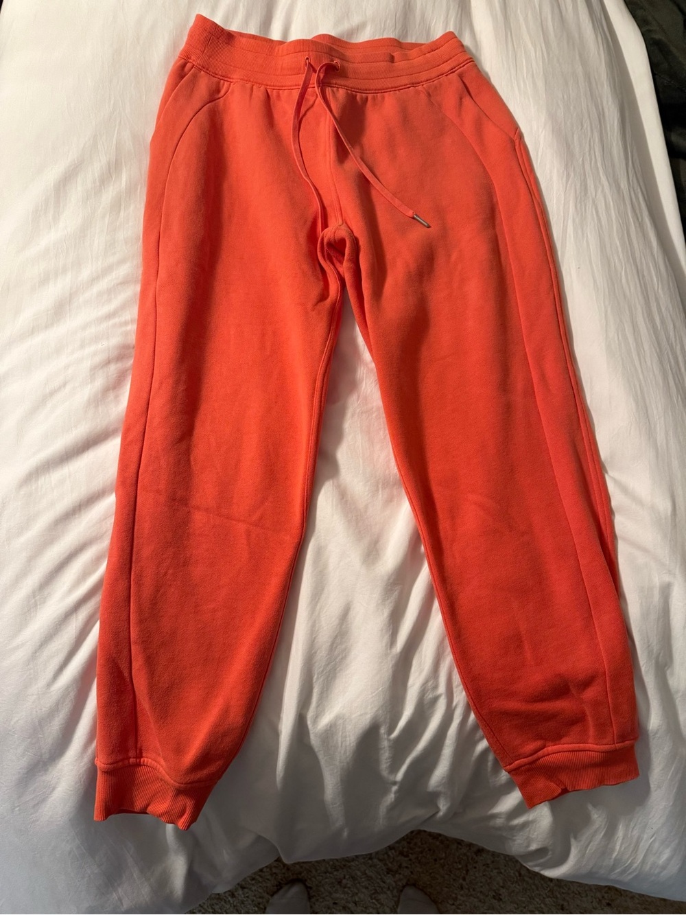 lululemon athletica Women’s Bright Orange Fleece Scuba Joggers